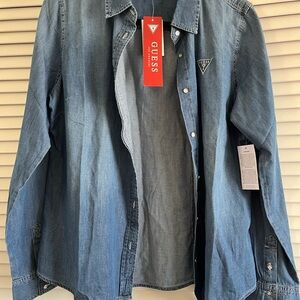 Guess Blue Denim Blouse